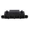 4 Post Power Distribution Block Bus Bar with Cover M8 Terminal Studs 250 Amp Rating for Marine Automotive RV Black