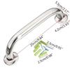 2set Bathroom Shower Tub Grab Bars Hand Grip Stainless Steel Safety Toilet Support Rail Disability Aid Grab Bar Handle
