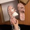 Damenschuhe mit hohen Absätzen - Flache Schuhe mit spitzen Zehen, Neuer Stil, Dicker Absatz, Plateau-Sandalen