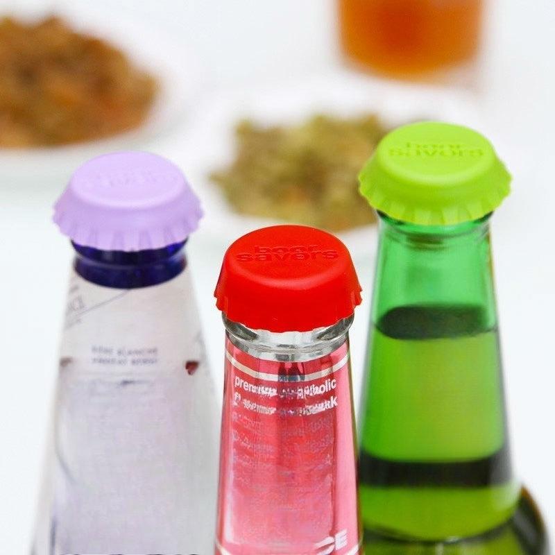 Reusable Silica Gel Bottle Cap Sealed Beer Cap Vinegar Soy Sauce Bottle Soda Cola Cap Wine Protective Stopper