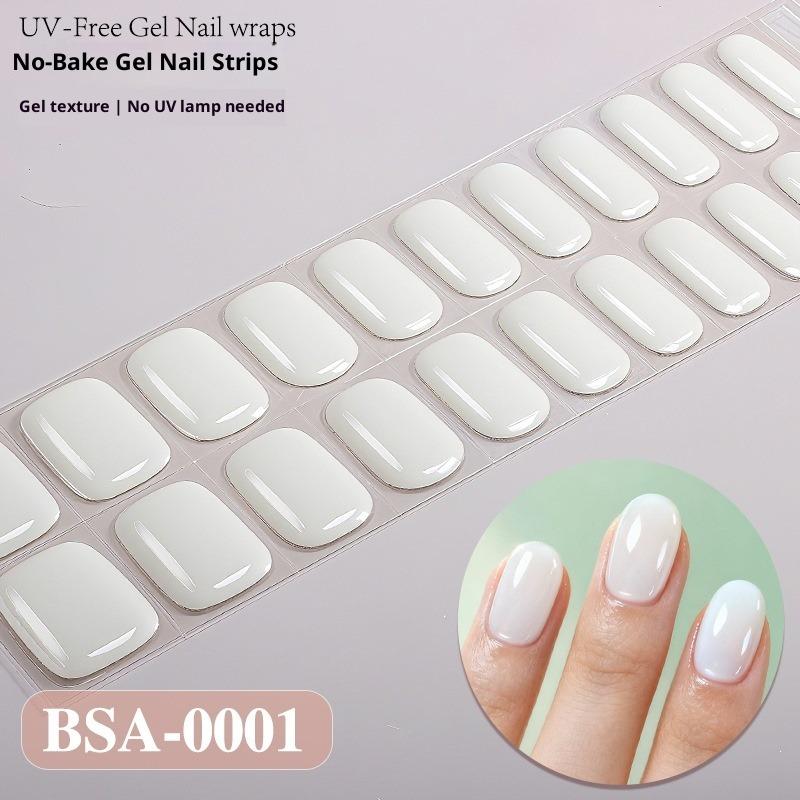 Europäischer und Amerikanischer Stil Einfarbige Nagelsticker UV-freie Gel-Nagelfolien Kein Backen Gel-Nagelsticker