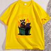 Dumpster Fire Response Team with Raccoon and Possum Tshirts for Men Women Funny Animal Cotton Short Sleeve Tshirts Clothing