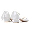 Plus Size Shoes for Women Summer Elegant Women White Platform High Heel Party Evening Wedding Sandals Peep Toe Slip On Shoes