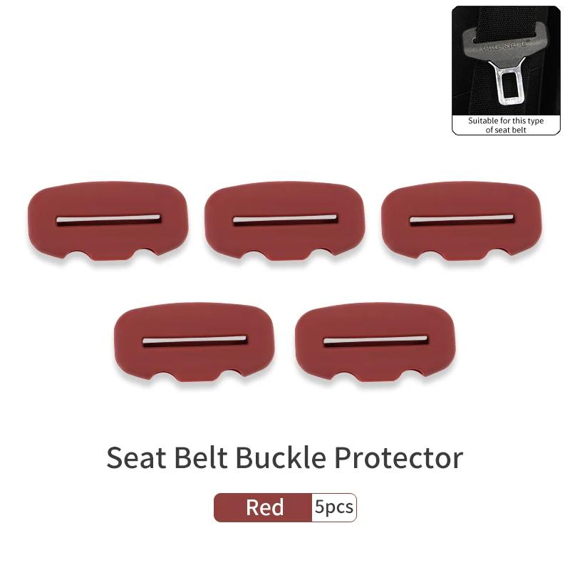 2025 Hot Silicone Car Seat Belt Buckle Cover For BMW G30 G20 F30 F10 G01 X1 X2 X3 X4 X5 X6 X7 Anti-Scratch Auto Safety Belt Clip