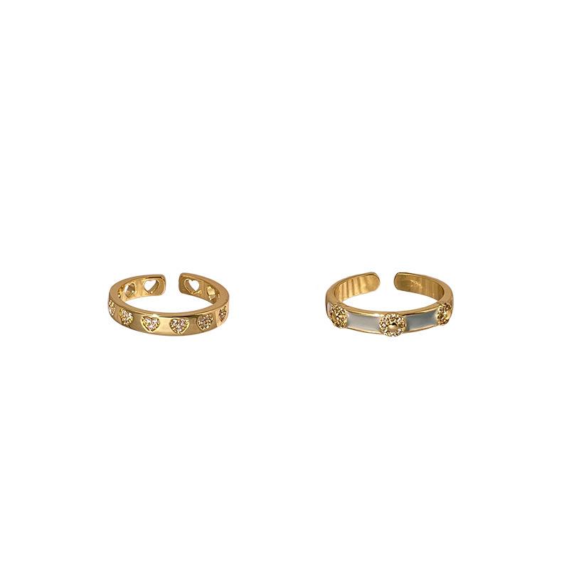 Unique Adjustable Design Copper Ring For Women With Elegant Geometric Style Perfect Gift Option