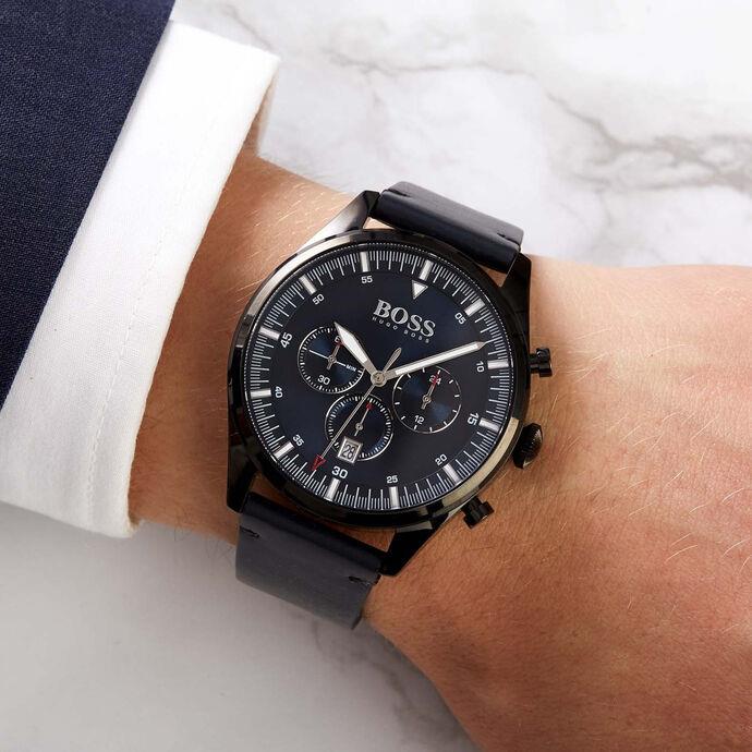 Hugo Boss 1513711 Pioneer Chronograph Modré Pánské Hodinky