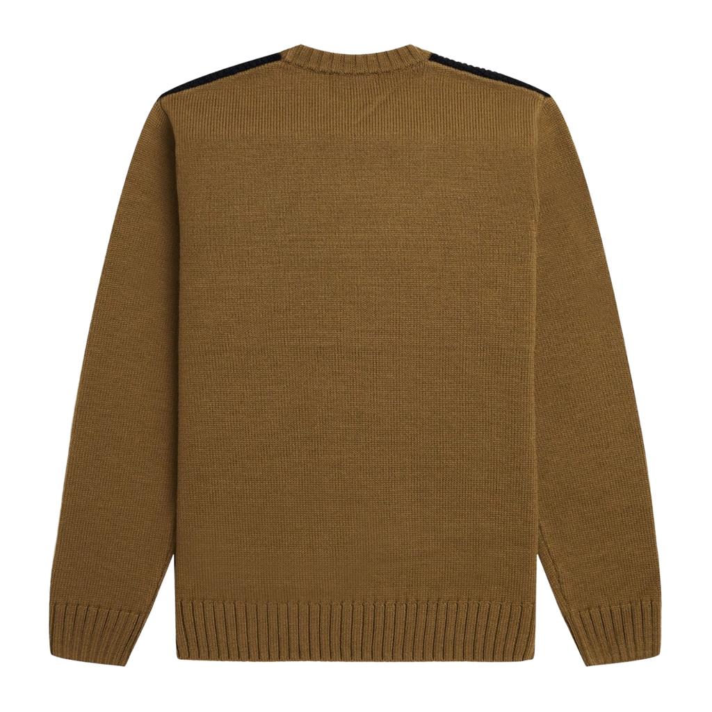 Fred Perry Mens Textured Panel Sweatshirt