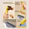 Pet Detangling Comb for Cats Dogs Double-Sided Knot-Opening And Hair Removal Grooming Tool with Self-Cleaning Button Non-Slip Handle Tangle-free Pet