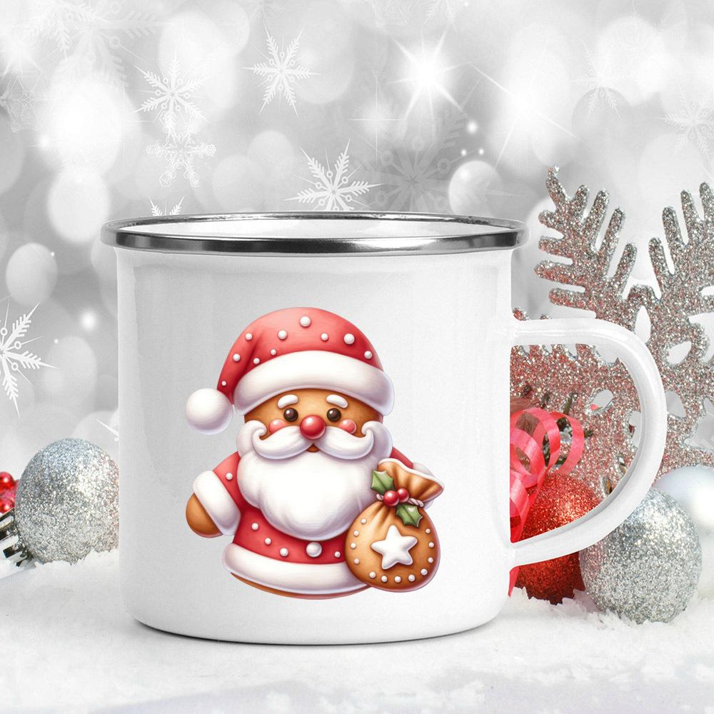 

Рождество Санта-Клаус напечатанный кружка для горячего шоколада соковые кружки для рождественской вечеринки напитки чай вино пивные чашки рождественский праздничный подарок