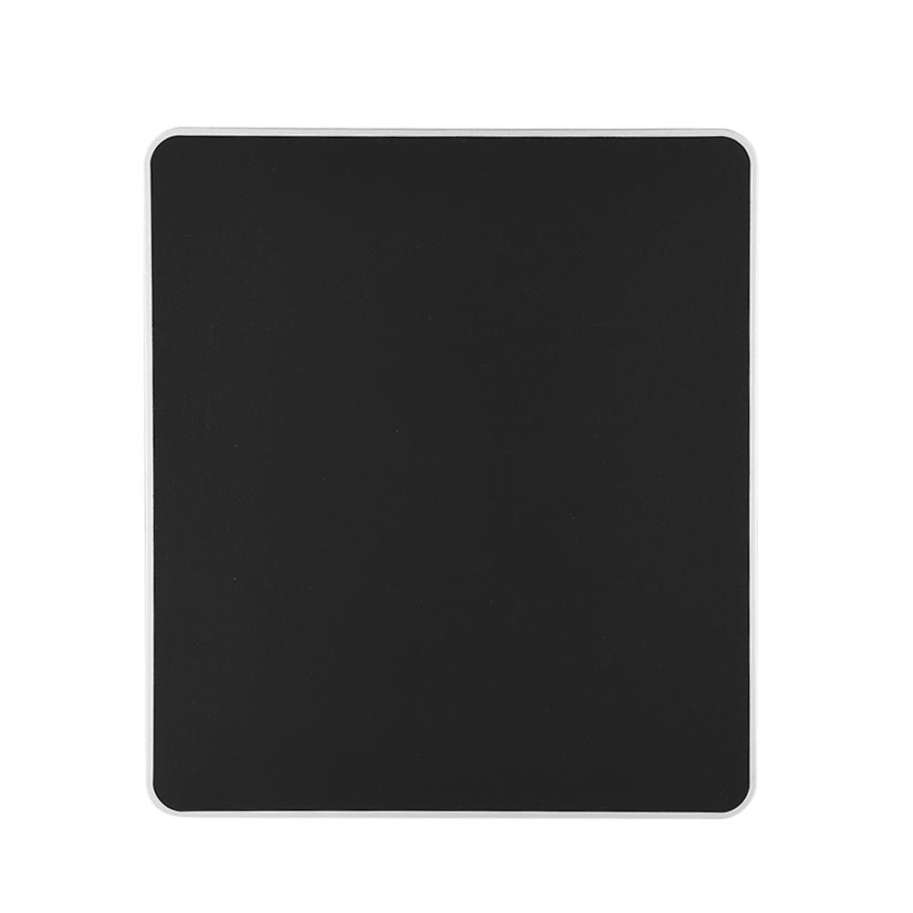 Aluminum NOn slip Gaming Mouse Pad Mat Double Sided Accurate Control Mousepad for PC Black