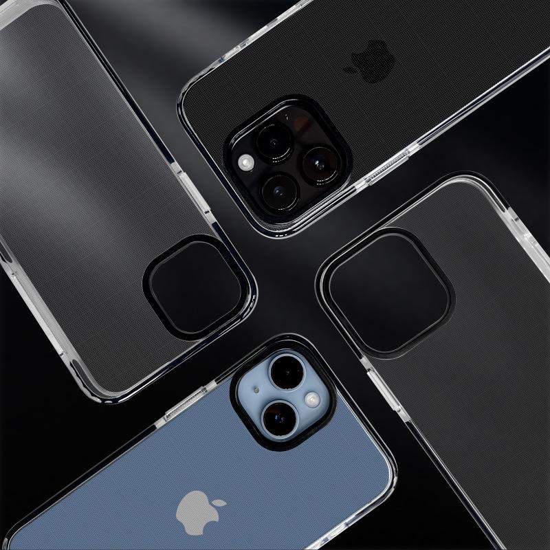 Transparent 3-in-1 Anti-Fall Phone Case for Apple 11/12/13/14 Pro Max/15