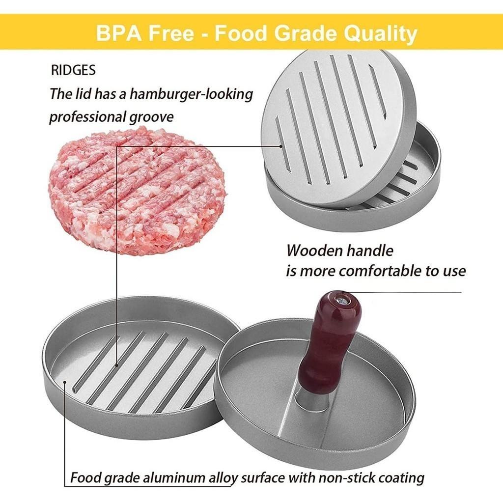 Haushalt Lebensmittel Form Küche Gadgets Runde Hamburger Form BBQ Hamburger Fleisch Presse Aluminium Legierung