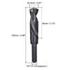 Uxcell 2pcs 14/15/17/18/20/21/22/23/26/27/28/30/35mm Twist Drill Bits Black Nitride Coated HSS-9341 with 1/2" Reduced Shank
