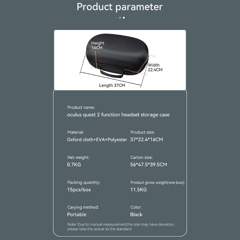 Portable Carry for Case for  Ques 2 Headset rotective for Case Cover rotect Bag rotective Dust-proof Cover