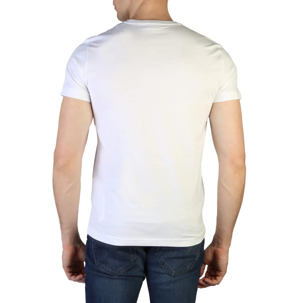Diesel Men's Graphic Logo T-Shirt 00SASA0AAXJ, White, Size S, 100