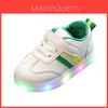 Leuchtend leuchtende Sneakers für Kleinkinder mit einzigartigem Streifendesign und LED-Lichtern
