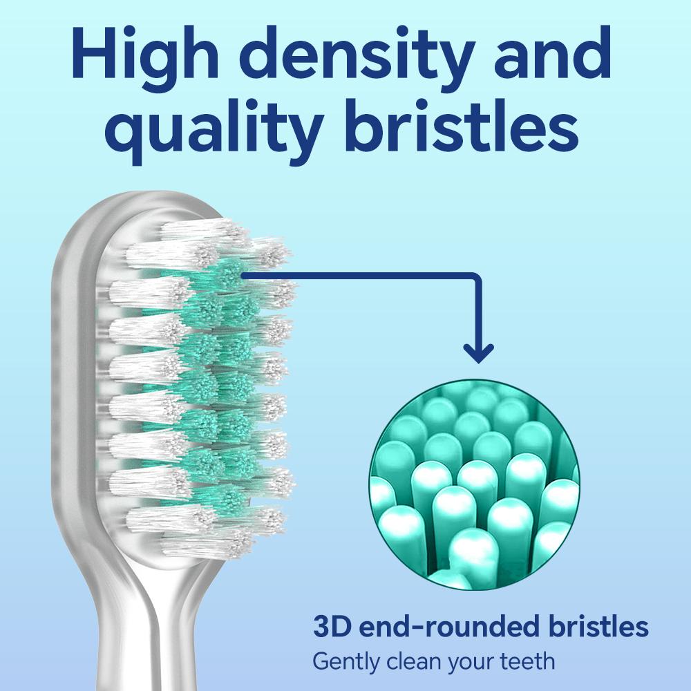2-4-8-12pk Oscillation & Vibration Replacement Brush Heads Compatible with Oral B Electric Toothbrush, Low Noise Toothbrush Head