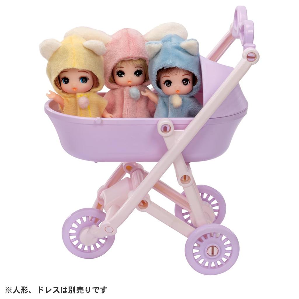 Takara Tomy Everyone Out and About Pretend Play Ages 3 and Up Licca-chan LF-11 3-Way! Stroller, Dress-Up, Toy,