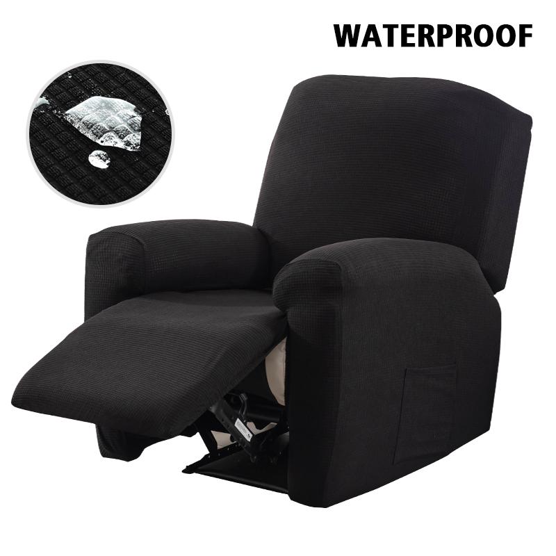 

Водонепроникний чохол для дивана-крісла, 1 сидіння, еластичне жаккардове одномісне крісло, чохол для відпочинку, протипиловий, нековзкий чохол для стільця, 1 комплект чорний