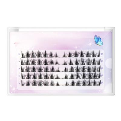 False Eyelashes Clusters Lifelike Soft Lightweight 5 Rows Individual Fake Lashes for Eyelash