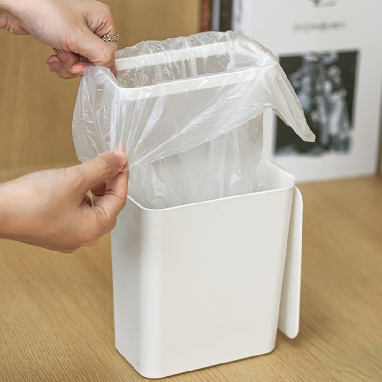 Functional Waste Bin with Lid Desktop Container Storage Home Garbage Container