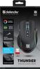 Mysz Bezprzewodowa Defender THUNDER GM-213 Optyczna 1600dpi Czarna RGB AKUMULATOR 8 Przycisków Gaming