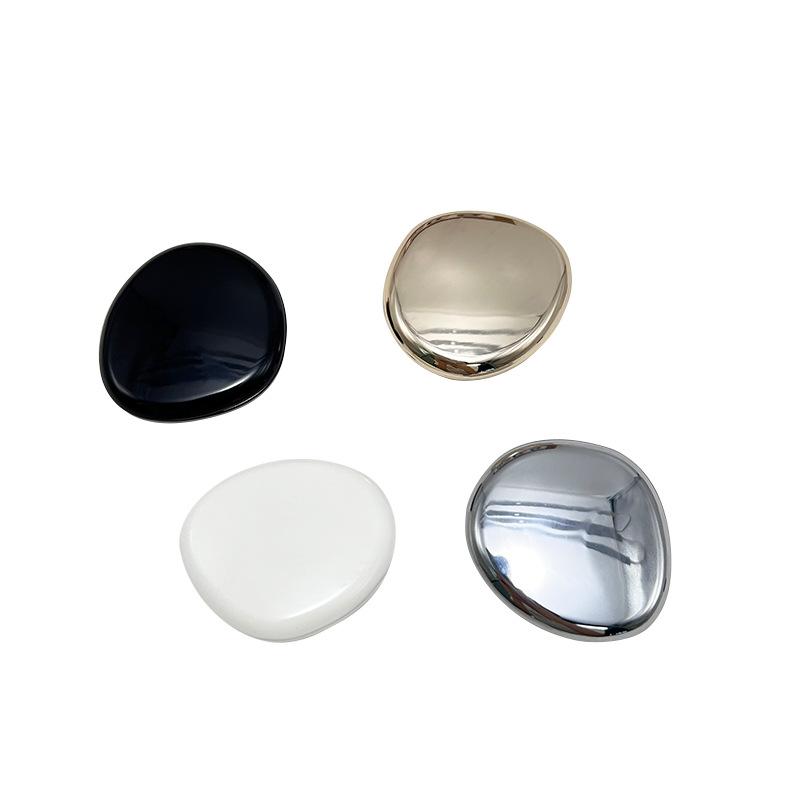 Zinc Alloy Solid Perfume Container, Rotary Open Close Travel Balm Box, Refillable Portable Cosmetic Case