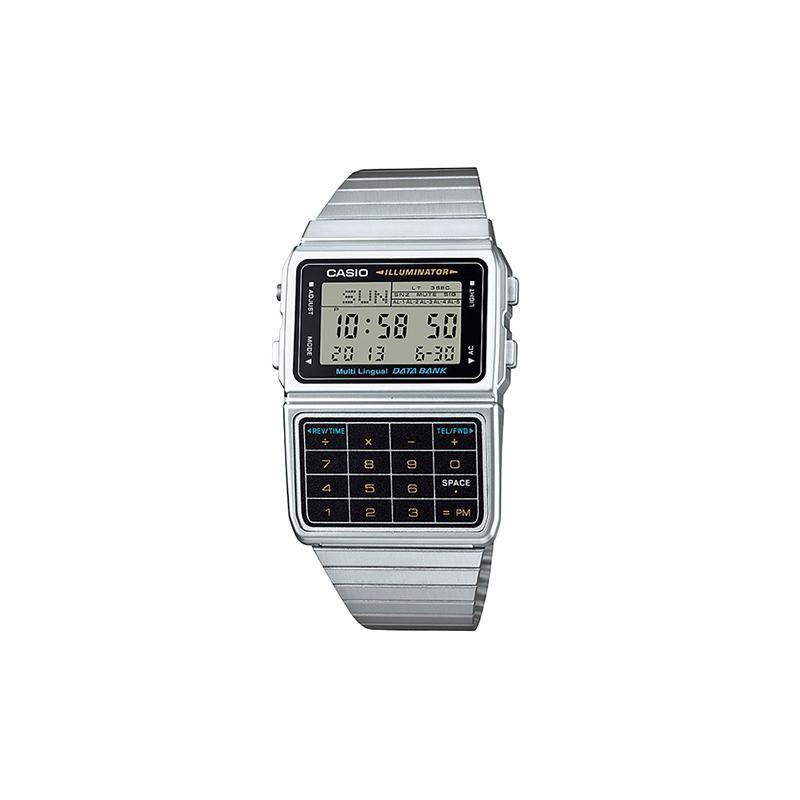 

Casio YOUTH series-digital calculator, fashionable retro, multi-function calculator, LCD display, quartz movement, resin strap, Japanese and DBC-611-1 сірий колір