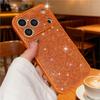 Custodia Lussuosa Bling Glitter in Pelle per iPhone 17 Air 16 15 14 Plus 13 12 11 Pro Max Morbida Antiurto Paillettes Moda Girly Cover