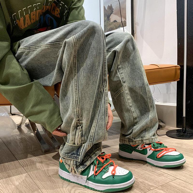 

Men s Summer Retro Fashion Distressed Wide-Leg Jeans 2XL