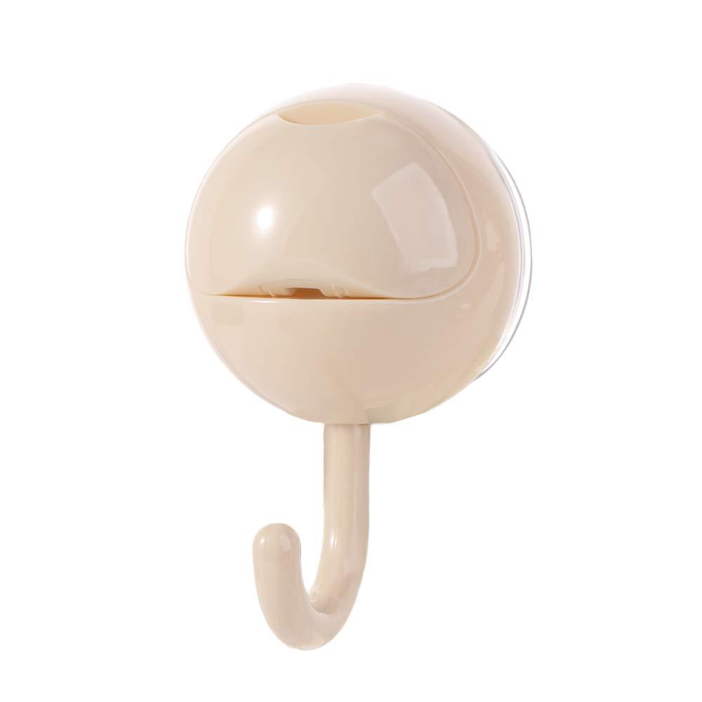 2Pcs Decorative Suction Cup Hook No-drill Towel Hanger Clothes Towel Storage Hook  Living Room