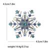 Rhinestone Snowflake Brooches for Women Unisex Christmas Pins Multi-color Available Fashion Jewellery Accessories Gifts