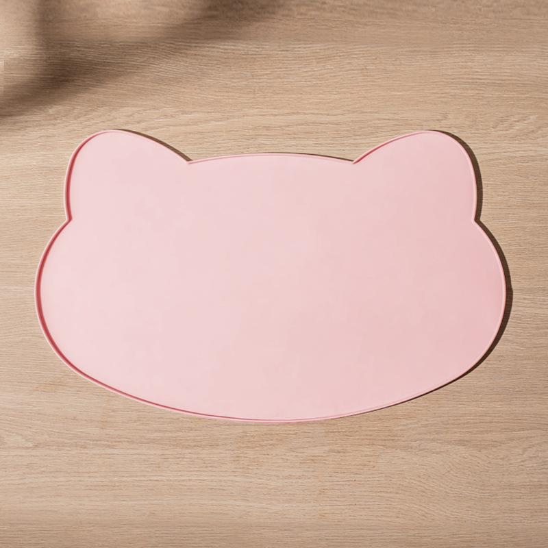Pet Waterproof Mat Dog Cat Bowl Mat Silicone Non-slip Pet Feeding Mat Dog Eating Bowl Tray Cushion