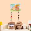 1Pair Kawaii Plush Couple Keychain Cartoon Animal Dog Car Keyring  for Lovers