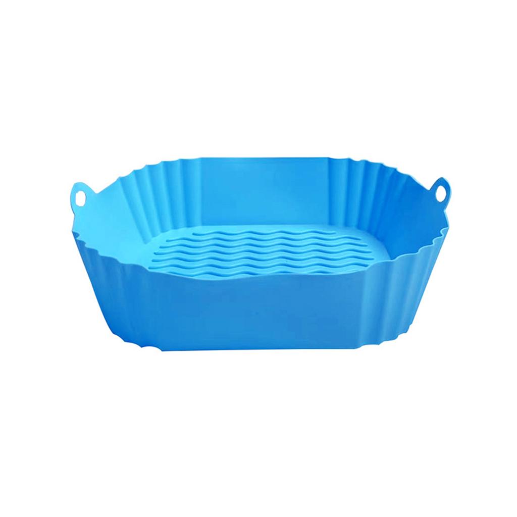 Airfryer Silicone Basket Reusable Oven Baking Tray Silicone Mold For Air Fryer Pizza Fried Chicken Basket Air Fryer Accessories