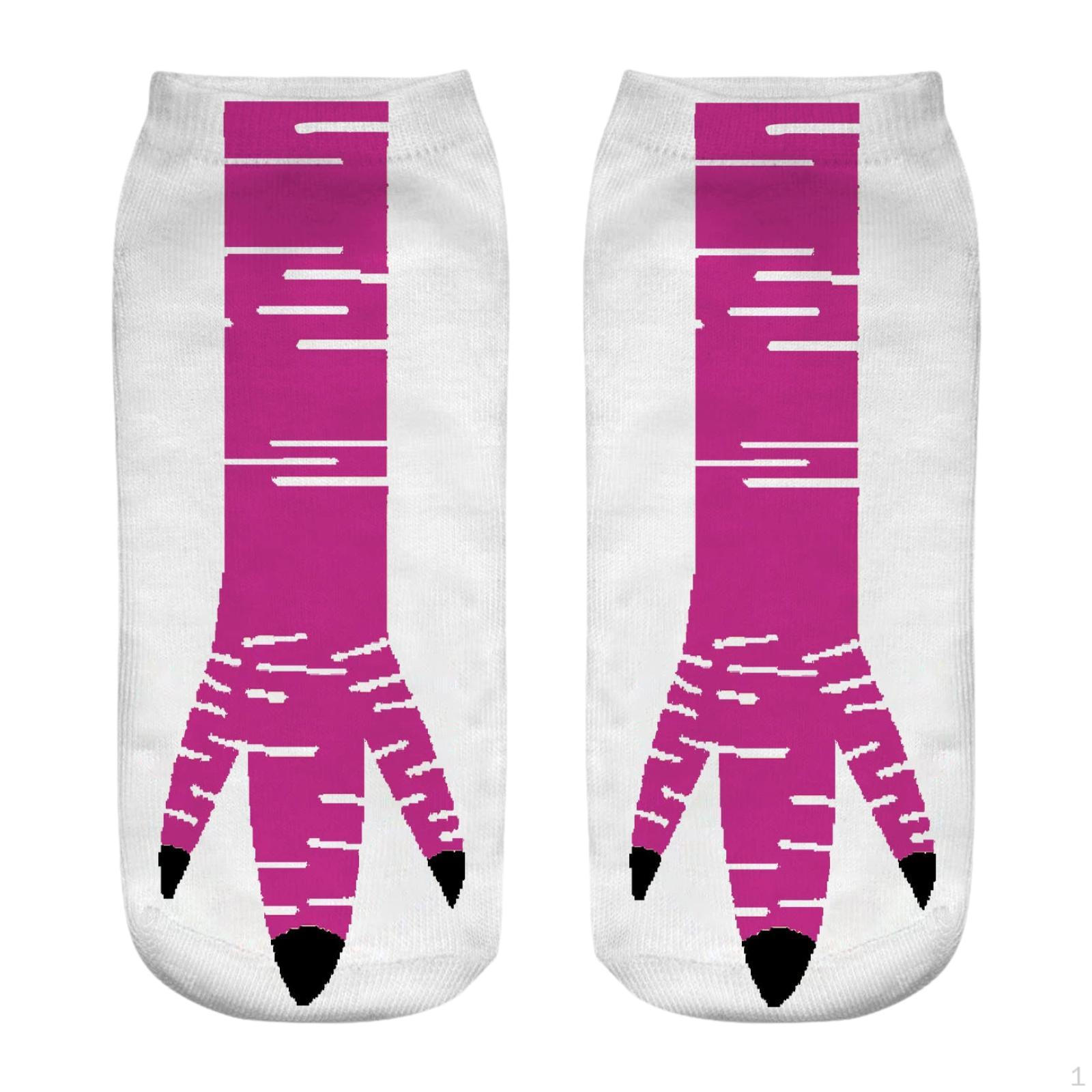 

Носки Chicken Feet Повседневные для свадьбы, шопинга, подарка на день рождения White Red