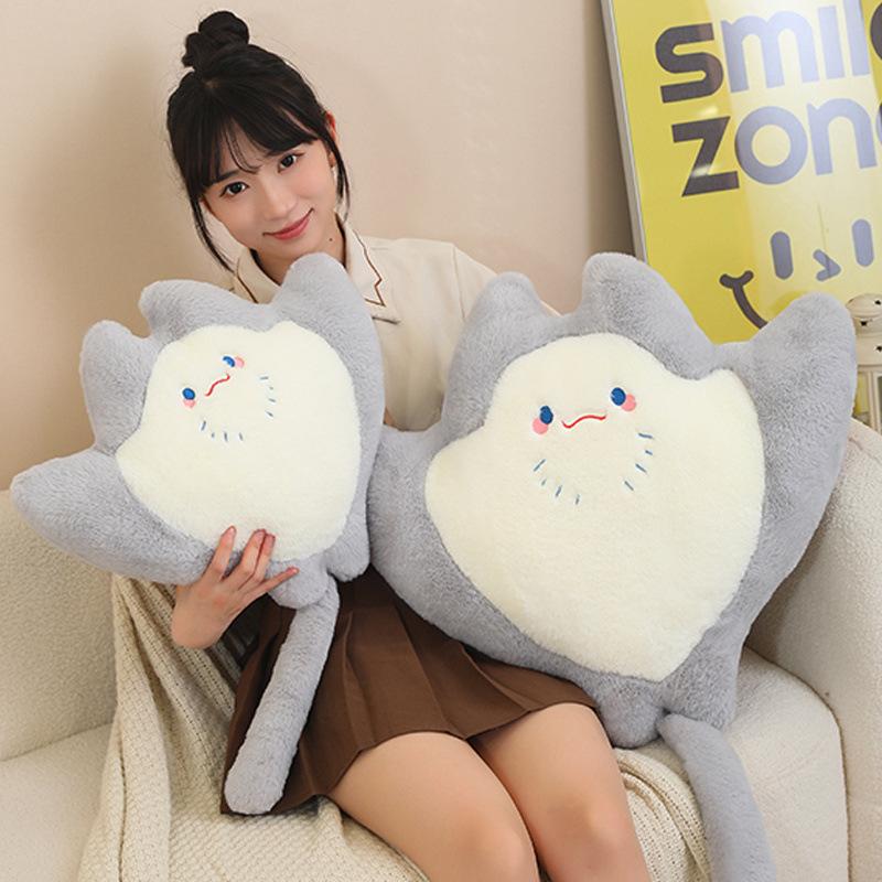Cartoon Devil Fish Throw Pillow Plush Toy Doll Devil Fish Doll Home Pillow Cushion Girl Doll