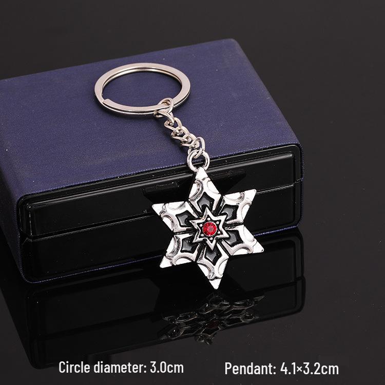 European & American Rock Guitar Keychain: Hip Hop Drip Oil Alloy Pendant Charm for Women's Bags