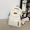 Versatile Student Backpack with Ample Space for Daily School Life Japanese Solid Color Large Capacity Daypack School Bag