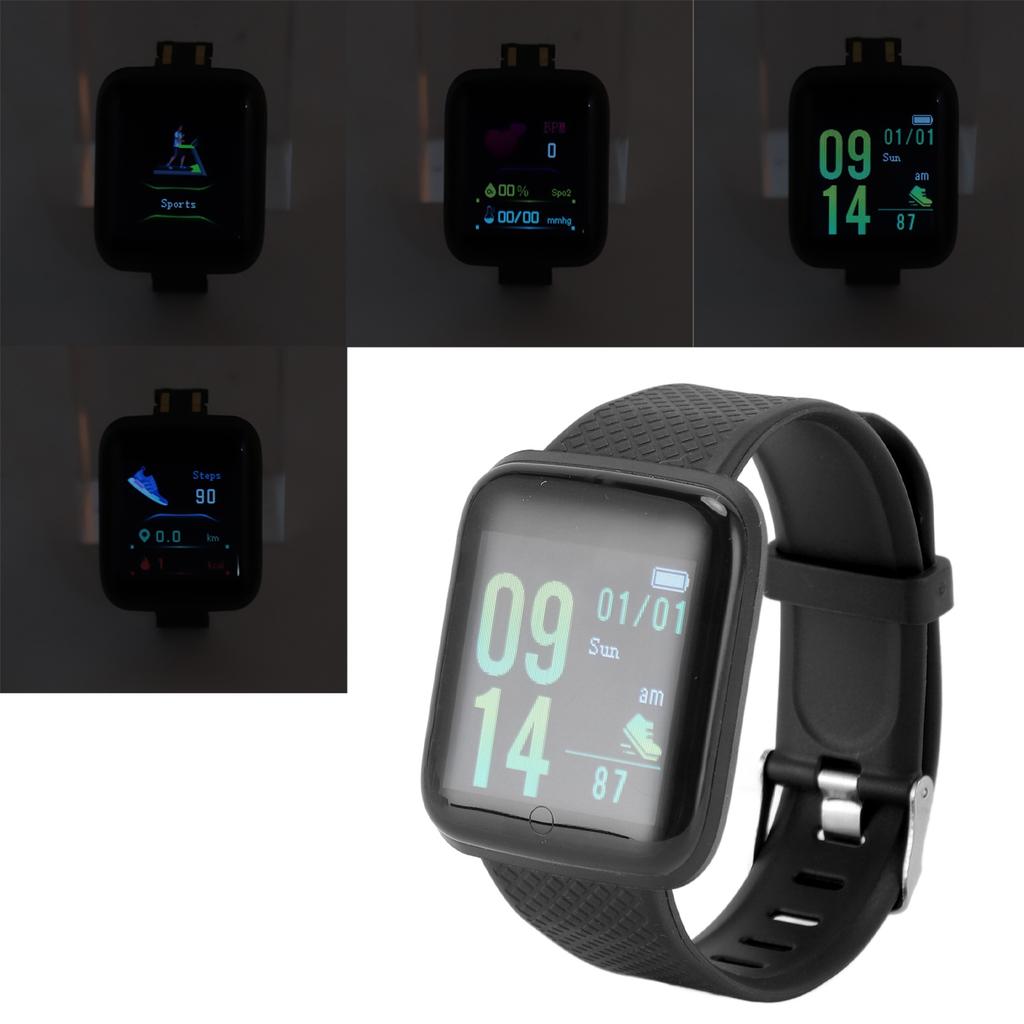 Fitness Watch Sleep Monitor Calorie Counter IP65 Waterproof Message Reminder Smart Activity for Men Women