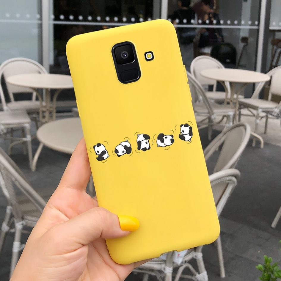 For Samsung Galaxy A6 2018 Case SM-A600F Cute Sunflower Astronaut Phone Cover For Samsung A6 Plus 2018 A6Plus A6+ SM-A605F Coque
