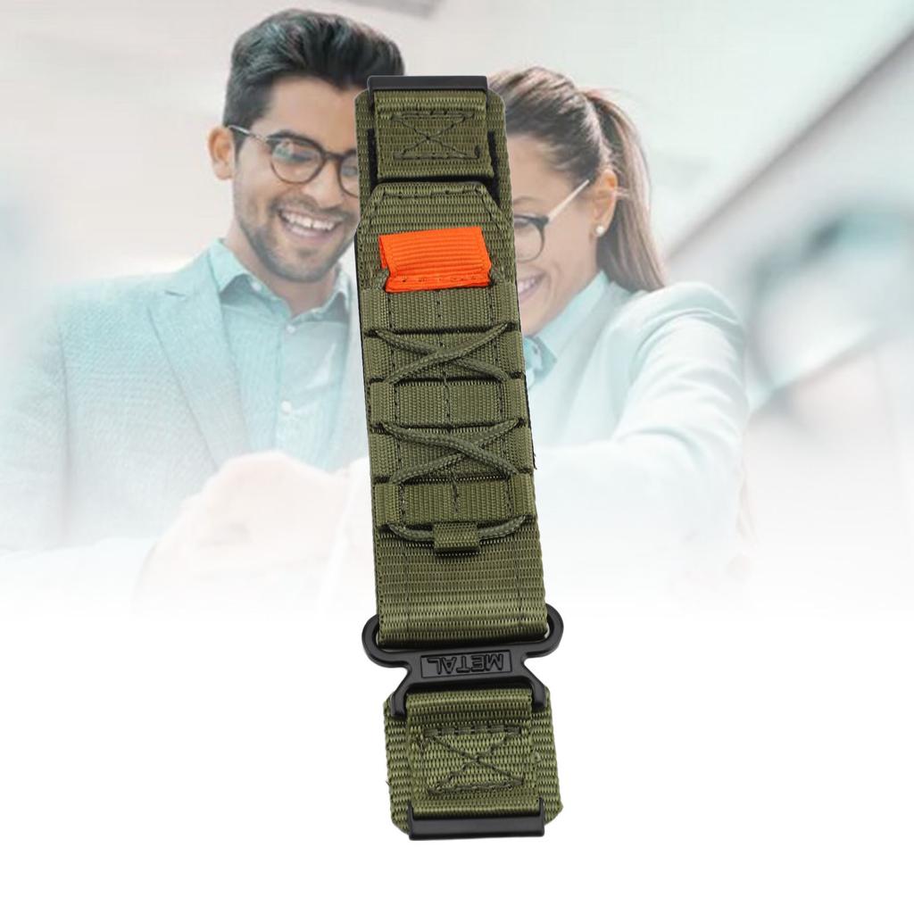 24mm Nylon Watch Strap Smart Watch Band Replacement Sport Watch Wristband for 9 Baro/ 9/7/D5i Army Green