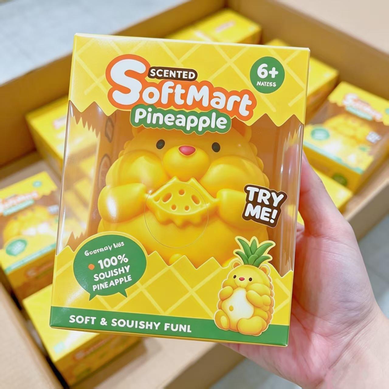 Nieuwe 20CM Ananas Beer Squishy Snelle Terugslag Bureau Ornament Stressverlichtend Speelgoed voor Volwassenen