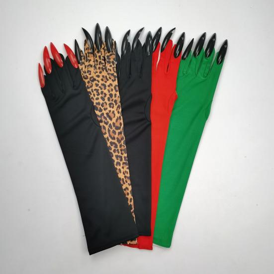 Halloween Claw Gloves Women Paw Gloves with Long Fingernails Cat