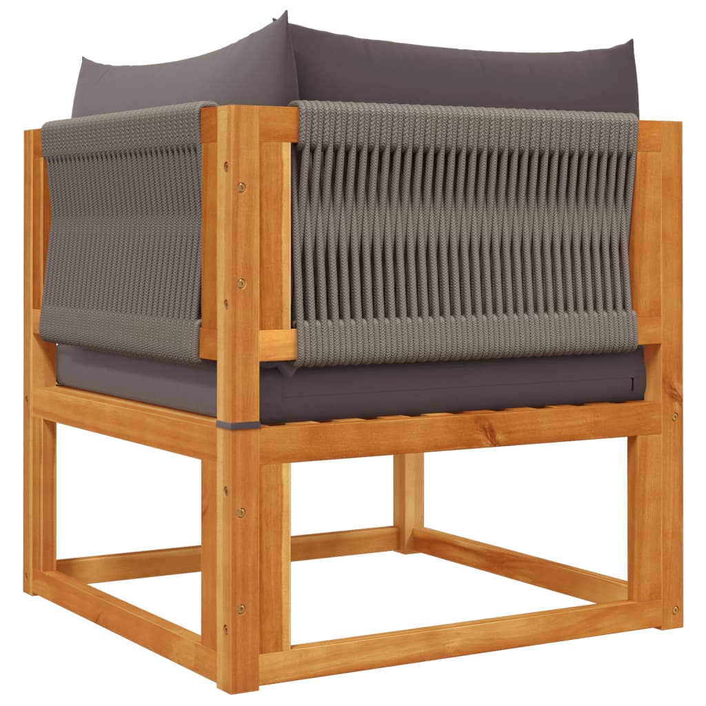 Vidaxl 6-Cz. Garden Lounge Set, With Cushions, Acacia