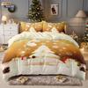 3pcs Merry Christmas Christmas Tree Printed Quilt Set Multi Size Bedrooms Dormitory Bedding Holiday Decoration Machine Washable