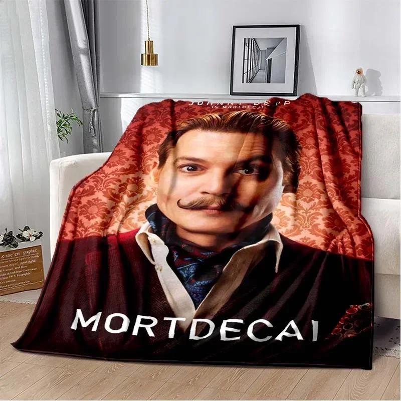Johnny Depp Pattern Throw Blanket Light Weight Blanket for Living Room Bedroom Kidsroom Warm Blanket Christmas Gift
