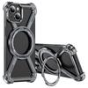 For iPhone 14/13 Bumper Cases Borderless Metal Frame Cover Compatible with MagSafe Kickstand