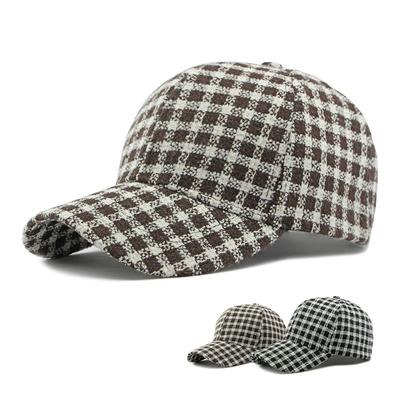 Female Autumn Checkerboard Cap Male Outdoor Sun Protection Sun Hat Plaid Baseball Cap