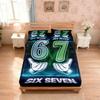 3pcs Cyber Style 67 Element Print Coreless Bed Sheet Set Multi Size Soft Bed Cover Bedroom Bedding Decoration Machine Washable